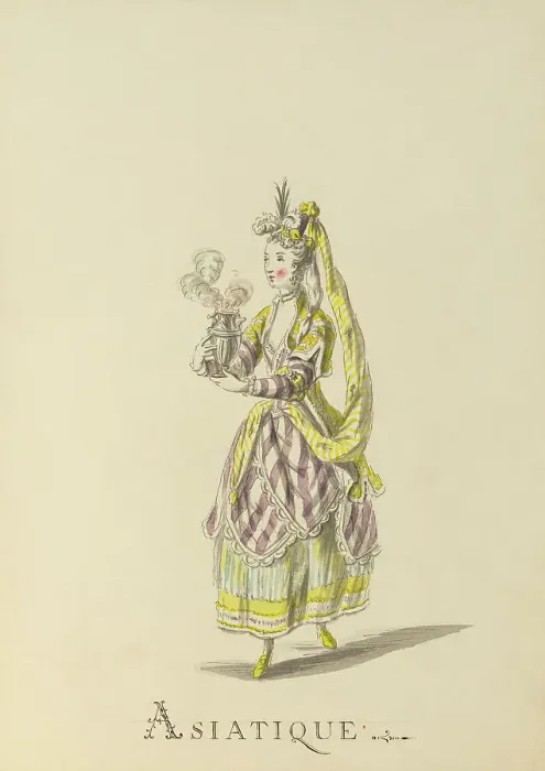 Framed Print : Asiatique (Asian) - example illustration of a ballet character Framed Print : Asiatique (Asian) - example illustration of a ballet character