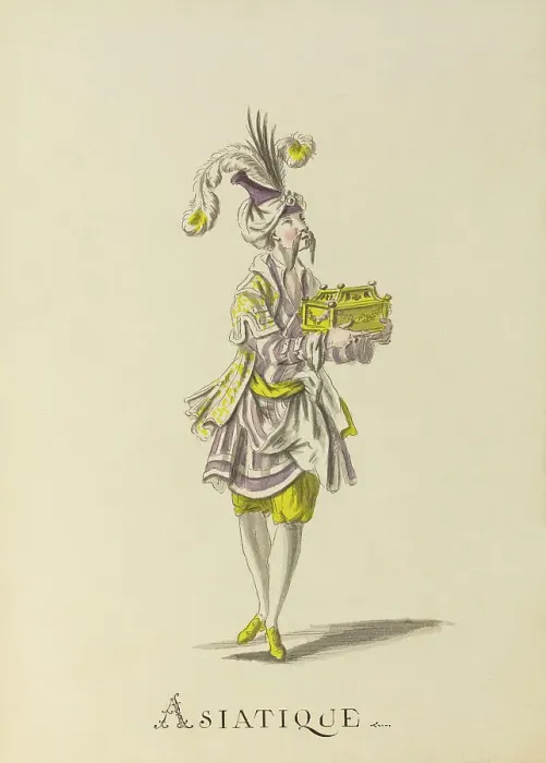 Framed Print : Asiatique (Asian) - example illustration of a ballet character Framed Print : Asiatique (Asian) - example illustration of a ballet character