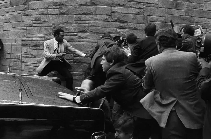 Framed Print : Assassination Attempt on Ronald Reagan