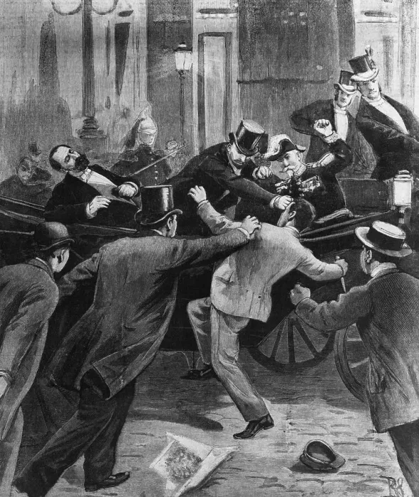 Framed Print : Assassination of French President