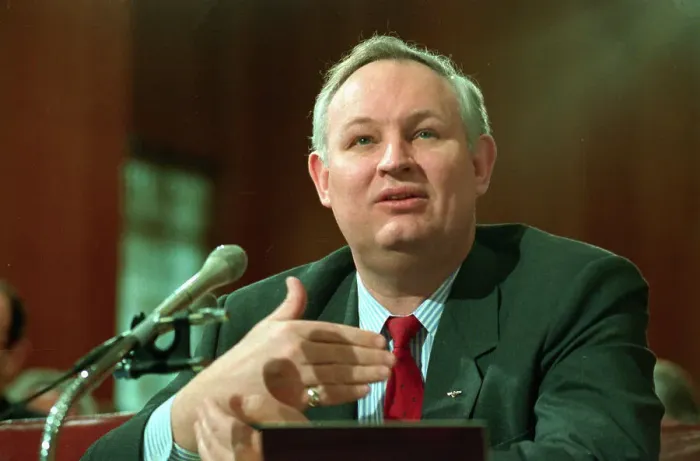 Framed Print : Assistant FBI Director Oliver Revell Speaking at Senate Hearing Framed Print : Assistant FBI Director Oliver Revell Speaking at Senate Hearing