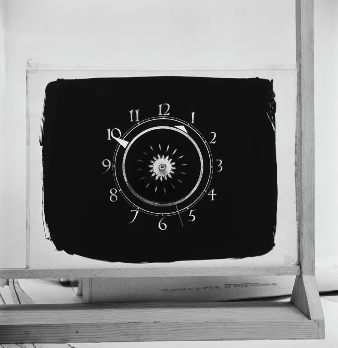 Framed Print : Associated-Rediffusion Clock Framed Print : Associated-Rediffusion Clock