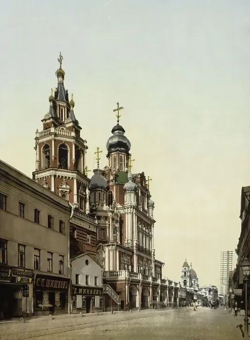 Framed Print : Assumption Church, Moscow, Russia, c. 1890, Historic, digitally enhanced reproduction of a photochrome print of the period Framed Print : Assumption Church, Moscow, Russia, c. 1890, Historic, digitally enhanced reproduction of a photochrome print of the period