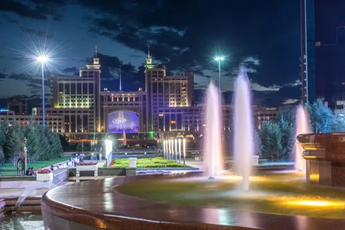 Framed Print : Astana night Framed Print : Astana night