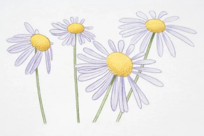 Framed Print : Aster novi-belgii, New York Asters or Michaelmas Daisy, front view Framed Print : Aster novi-belgii, New York Asters or Michaelmas Daisy, front view