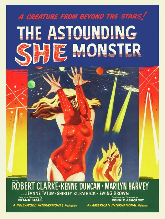 Framed Print : The Astounding She Monster 'B