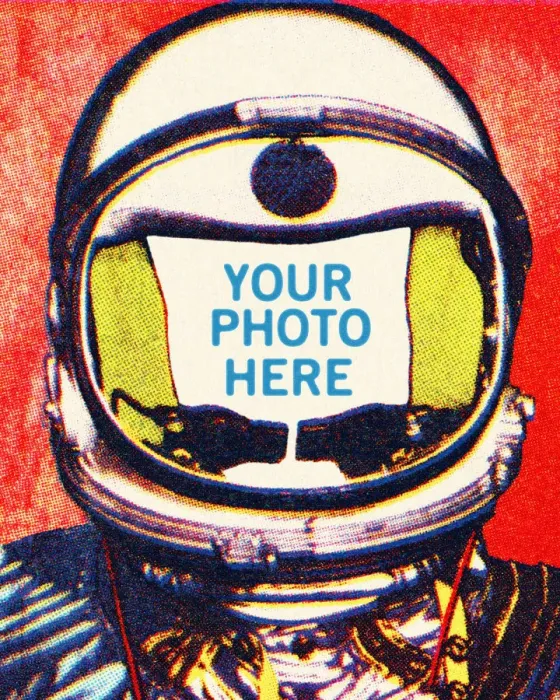 Framed Print : Astronaut Head Framed Print : Astronaut Head