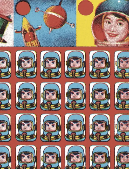 Framed Print : Astronaut Pattern Framed Print : Astronaut Pattern