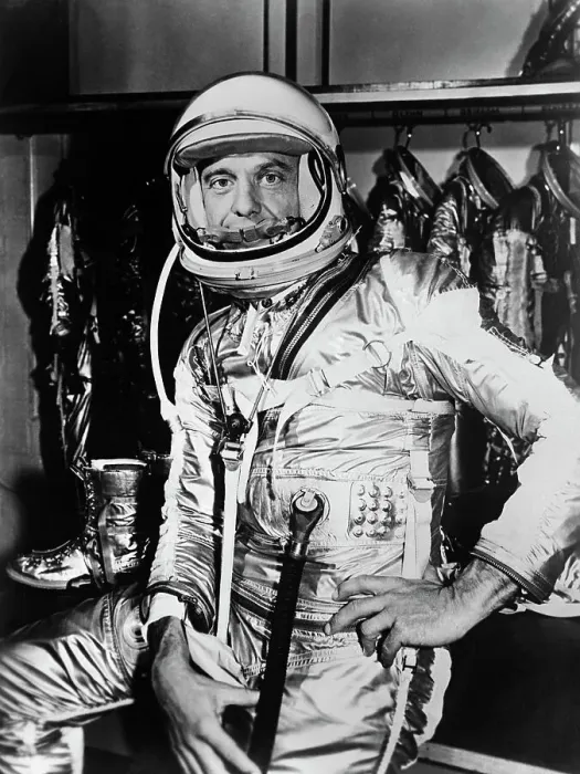 Framed Print : Astronaut Shepard in Space Suit