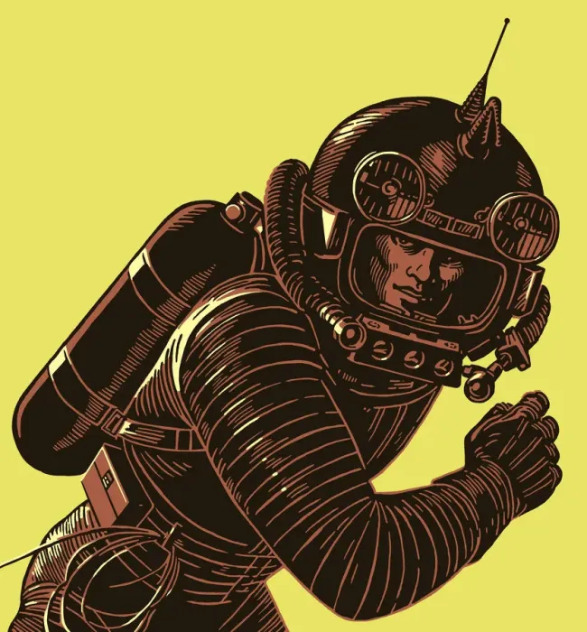 Framed Print : Astronaut in a Spacesuit Framed Print : Astronaut in a Spacesuit