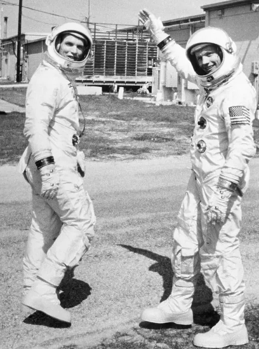 Framed Print : Astronauts David Scott and Neil Armstrong Framed Print : Astronauts David Scott and Neil Armstrong