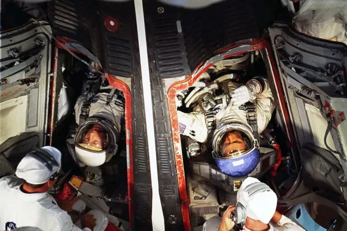 Framed Print : Astronauts Eugene Cernan and Thomas Stafford Framed Print : Astronauts Eugene Cernan and Thomas Stafford
