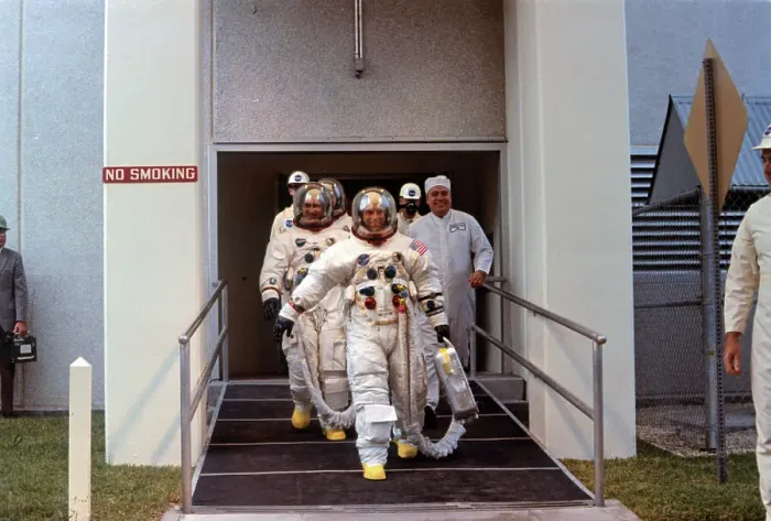 Framed Print : Astronauts Heading For the Launch Complex Framed Print : Astronauts Heading For the Launch Complex