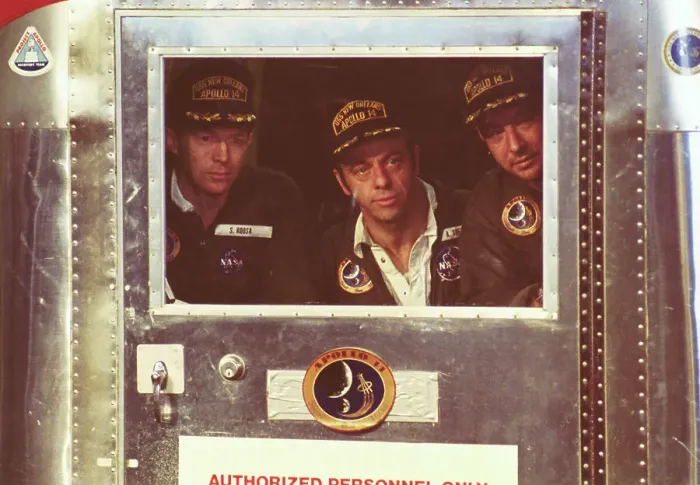 Framed Print : Astronauts Listening to Welcoming Ceremonies