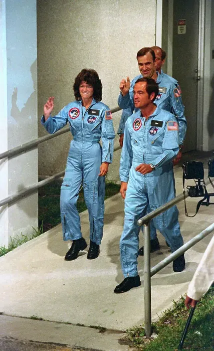 Framed Print : Astronauts Sally Ride and Robert Crippen Framed Print : Astronauts Sally Ride and Robert Crippen