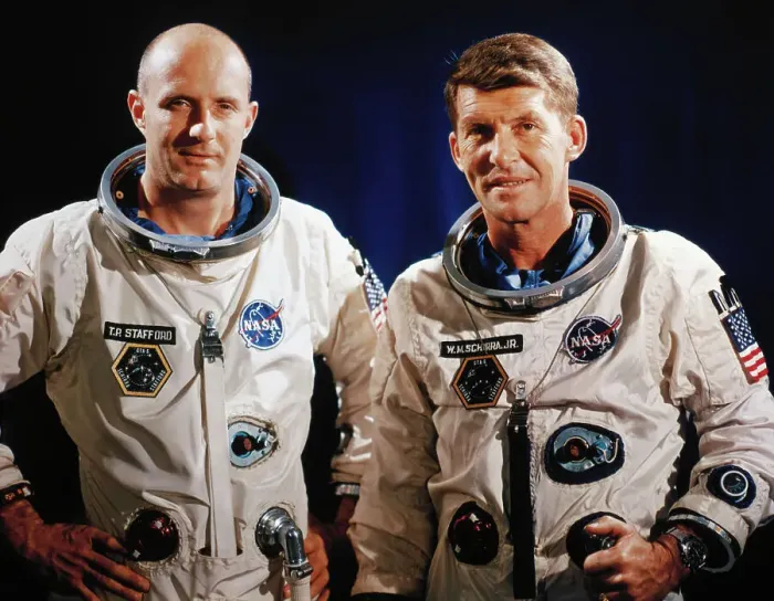 Framed Print : Astronauts Tom Stafford and Walter Schirra Framed Print : Astronauts Tom Stafford and Walter Schirra