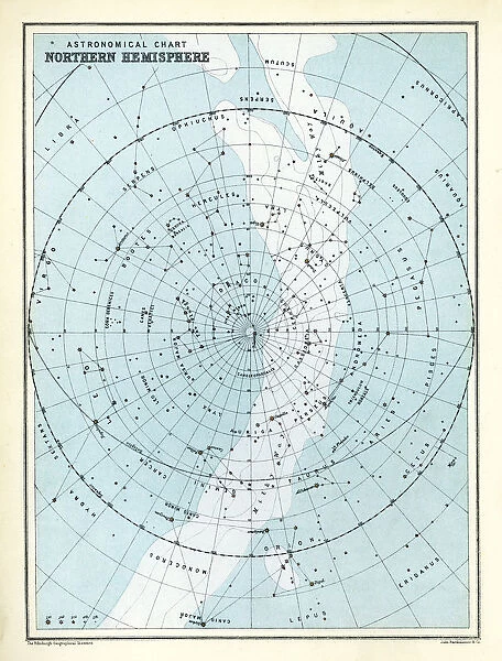 Astronomical Chart - Northern Hemisphere