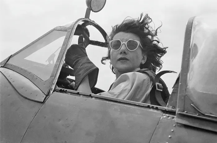 Framed Print : ATA Pilot In Spitfire Framed Print : ATA Pilot In Spitfire