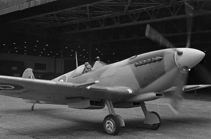 Framed Print : ATA Pilot In Spitfire Framed Print : ATA Pilot In Spitfire