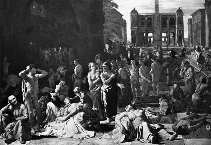 Framed Print : Athenian Plague by Nicolas Poussin Framed Print : Athenian Plague by Nicolas Poussin