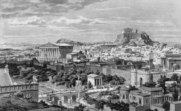 Framed Print : Athens Under Hadrian Framed Print : Athens Under Hadrian
