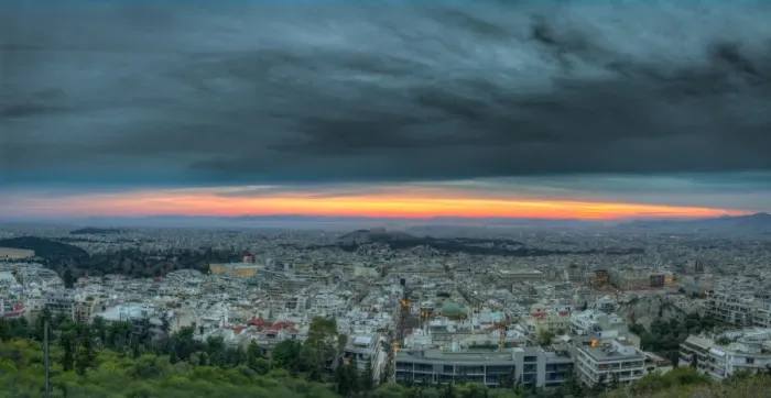 Framed Print : Athens Sunset Framed Print : Athens Sunset