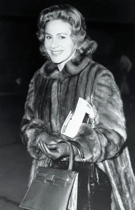 Framed Print : Athina Onassis Travelling in Fur Coat Framed Print : Athina Onassis Travelling in Fur Coat