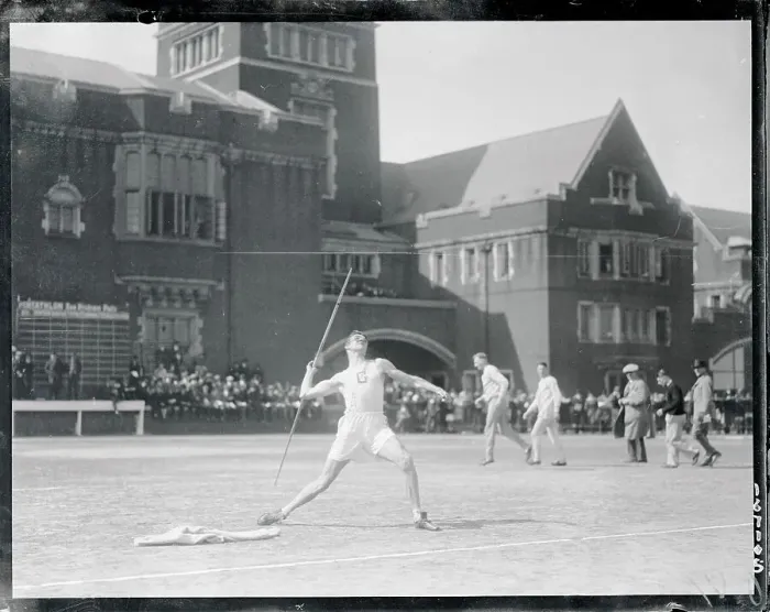 Framed Print : Athlete Throwing a Javelin Framed Print : Athlete Throwing a Javelin