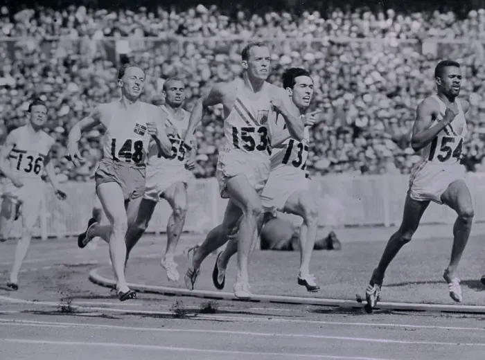 Framed Print : Athletes Running in the 800 Meter Race Framed Print : Athletes Running in the 800 Meter Race