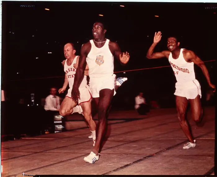 Framed Print : Athletics - History of 100 Metres World Record - Bob Hayes Framed Print : Athletics - History of 100 Metres World Record - Bob Hayes