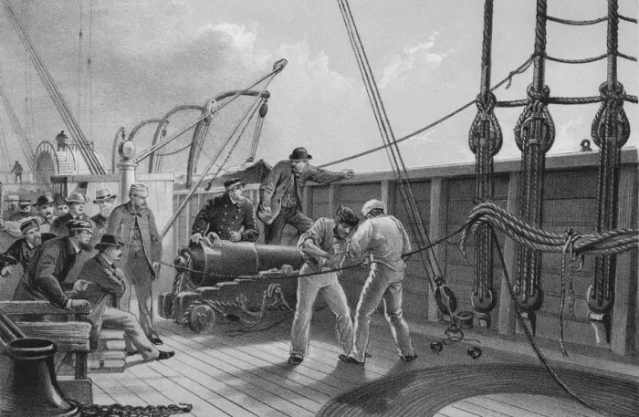 Framed Print : Atlantic Cable Laying Framed Print : Atlantic Cable Laying