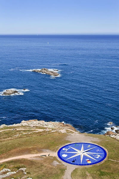 Atlantic Ocean view from the Tower of Hercules, A CoruAna (Galicia, Spain)