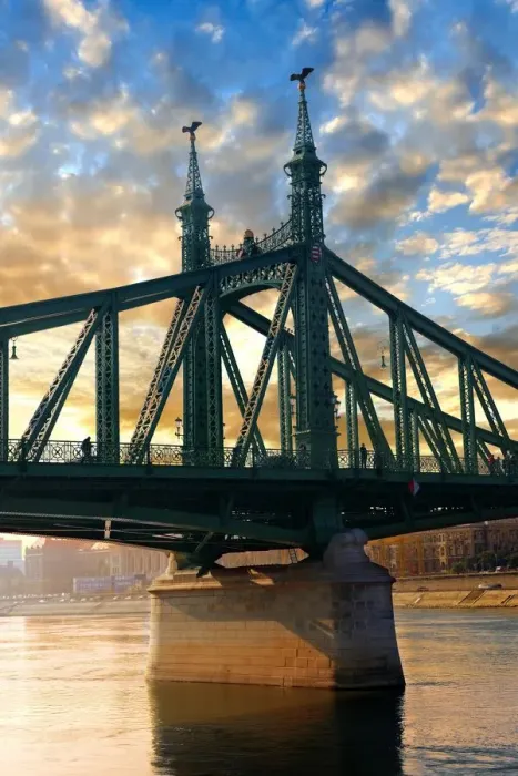 Framed Print : atmospheric, bridge, bridge pile, building, danube, evening atmosphere, evenings Framed Print : atmospheric, bridge, bridge pile, building, danube, evening atmosphere, evenings