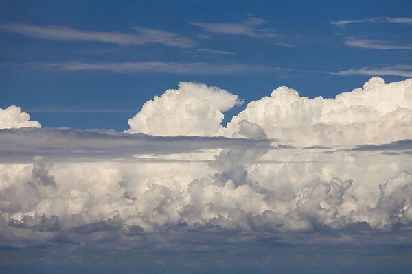 Atmospheric clouds at Adriatic coast, Slovenian Littoral, Istria, Slovenia