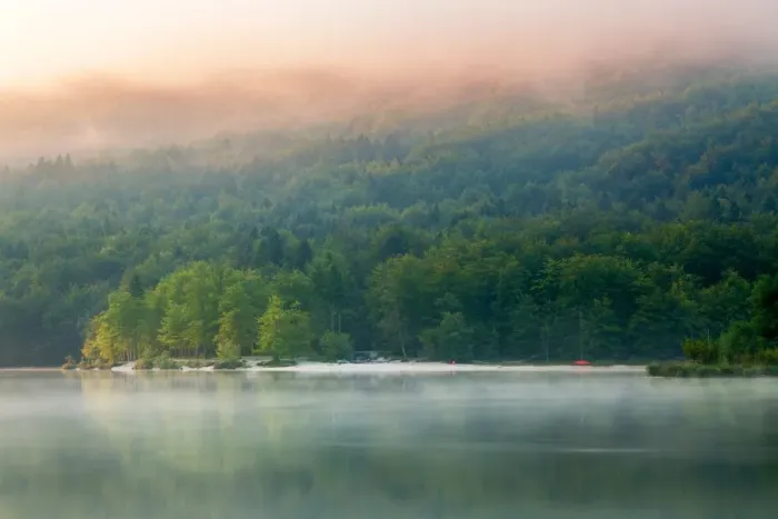Framed Print : Atmospheric Lake Bohinj Framed Print : Atmospheric Lake Bohinj