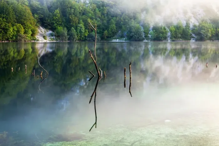 Framed Print : Atmospheric Lake Bohinj Framed Print : Atmospheric Lake Bohinj