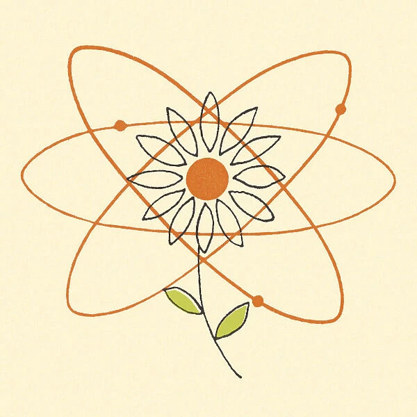 Atomic Symbol and Flower