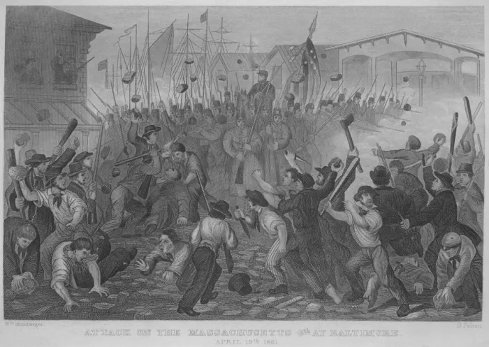 Framed Print : Attack on the Massachusetts Framed Print : Attack on the Massachusetts