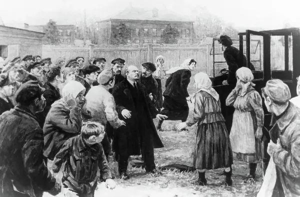 Attempted Assassination of Lenin Print, Moscow 1918. Art Prints