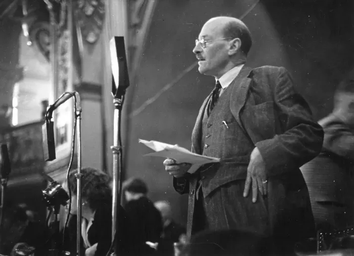 Framed Print : Attlee Addresses Labour Party Framed Print : Attlee Addresses Labour Party