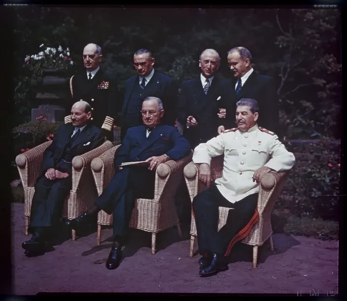 Framed Print : Attlee, Truman, and Stalin