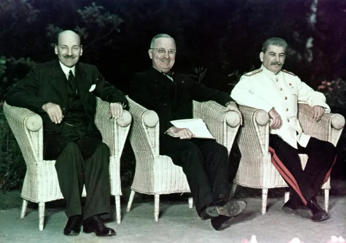 Framed Print : Attlee, Truman, & Stalin At Potsdam Framed Print : Attlee, Truman, & Stalin At Potsdam