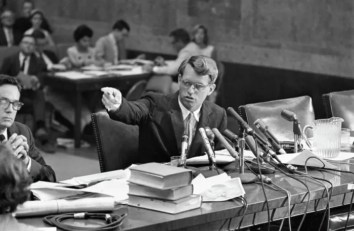 Framed Print : Attorney General Robert F. Kennedy Testifying Framed Print : Attorney General Robert F. Kennedy Testifying