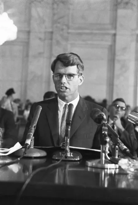 Framed Print : Attorney General Robert Kennedy Speaking into Mic Framed Print : Attorney General Robert Kennedy Speaking into Mic