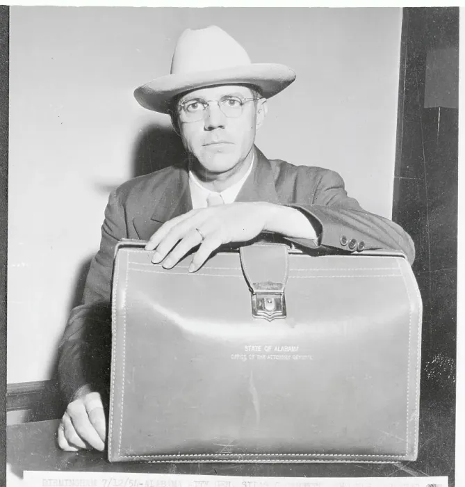 Framed Print : Attorney Silas C. Garrett Standing with His Briefcase Framed Print : Attorney Silas C. Garrett Standing with His Briefcase