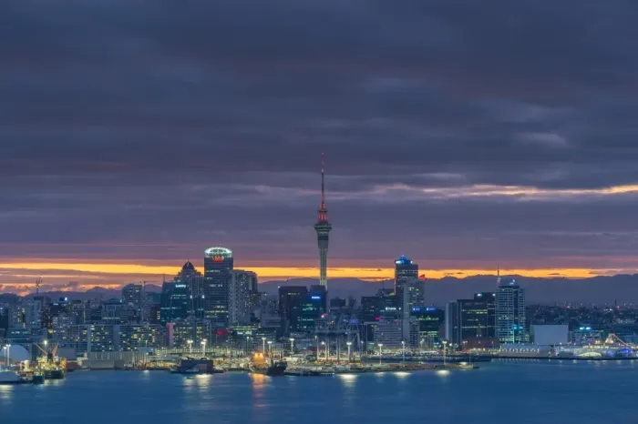 Framed Print : Auckland city night view Framed Print : Auckland city night view