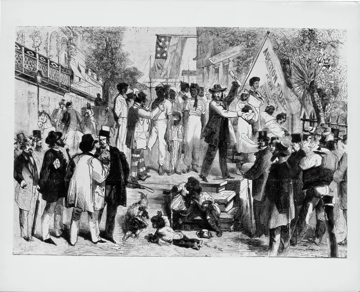 Framed Print : Auction Of Enslaved People Framed Print : Auction Of Enslaved People