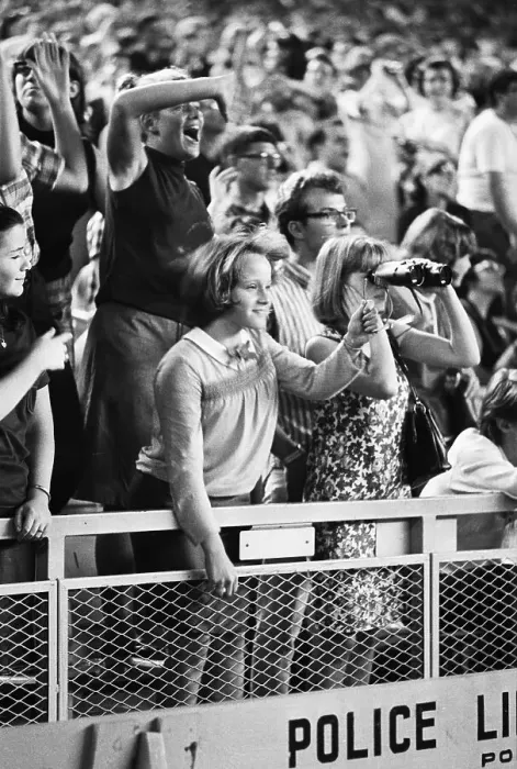 Framed Print : Audience Enthusiastically Enjoys Beatles Framed Print : Audience Enthusiastically Enjoys Beatles