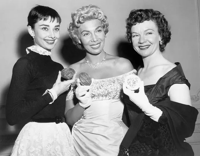 Framed Print : Audrey Hepburn, Dolores Grey, Jo Van Fleet at Tony Awards Framed Print : Audrey Hepburn, Dolores Grey, Jo Van Fleet at Tony Awards