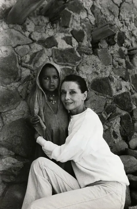 Framed Print : Audrey Hepburn Hugging Ethiopian Child Framed Print : Audrey Hepburn Hugging Ethiopian Child